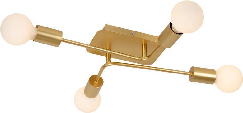 Lucide LESTER Plafonnière Mat Goud | Messing