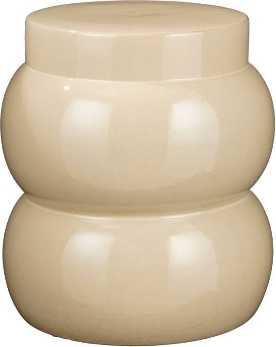 Mica Decorations Vendi Bijzettafel H40 x Ø35 cm Crème