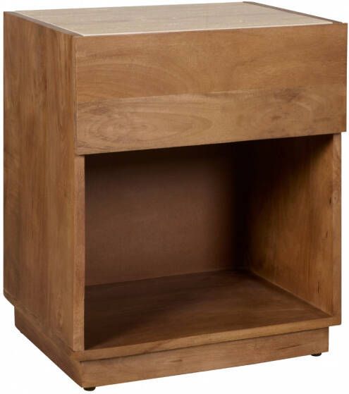 Woonexpress Nachtkastje Granada Beige|Bruin|Hout Mango Hout