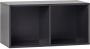 Vtwonen Lower Case Modulaire Wandkast 2 Vakken Open Zwart - Thumbnail 3