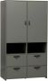 Vtwonen Kledingkast Stage Groen Hout 185x103x40cm (hxbxd) Vt Wonen - Thumbnail 2