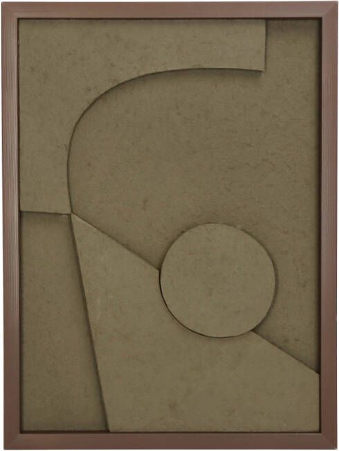HD Collection Wanddeco D Abstract Groen Papier 30x40x3cm (BxHxD)