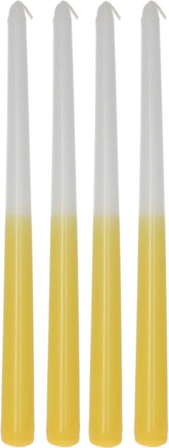HD Collection Dinerkaars (set 4 Stuks) Dip Dye Aardewerk Geel 2 x 31 x 2 cm (BxHxD)