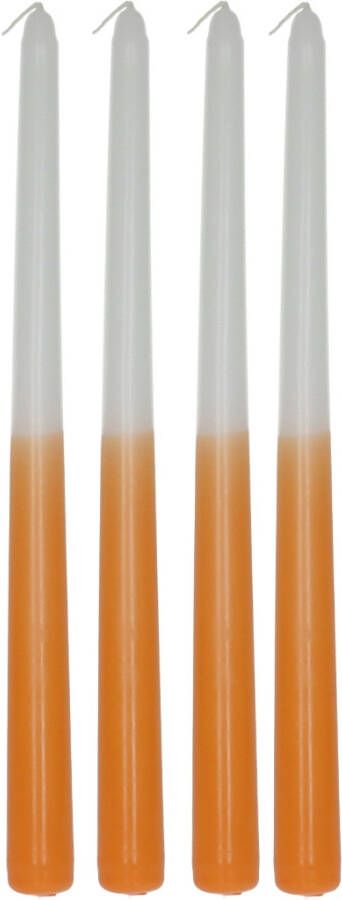 HD Collection Dinerkaars (set 4 Stuks) Dip Dye Aardewerk Oranje 2 x 31 x 2 cm (BxHxD)
