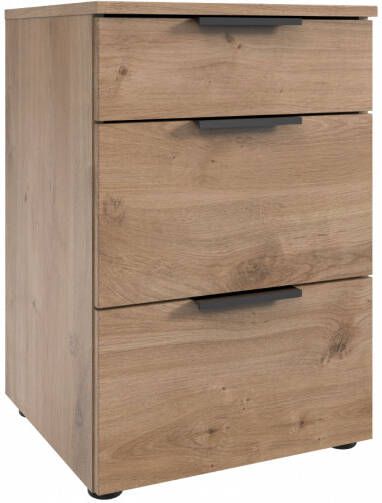 Woonexpress Nachtkastje Elda Hout Eiken MDF 41x61x41cm (BxHxD)