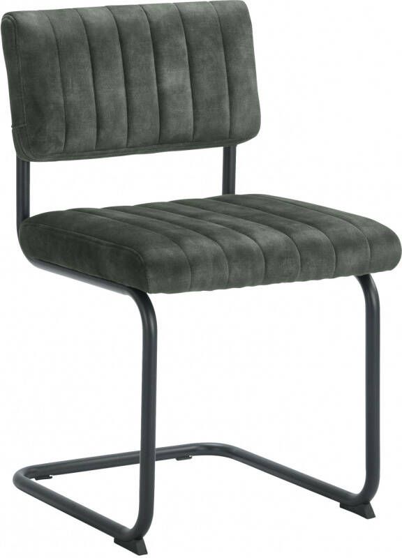 Woonexpress Stoel Epse Groen Velvet Adore Hunter 84x50x55cm (hxbxd)