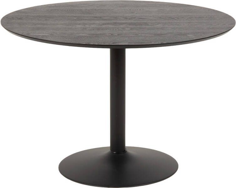 Leen Bakker Eetkamertafel Ivano zwart 74x110x110 cm