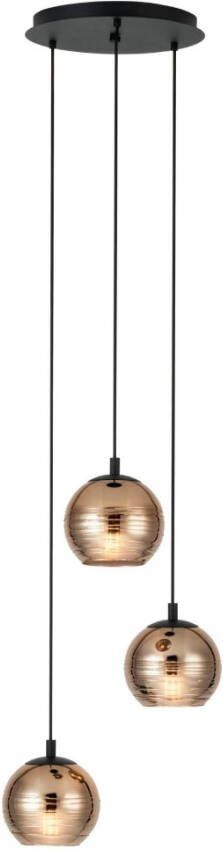 EGLO Lemorieta Hanglamp E27 3-lichts Ø 44 cm Zwart Goud - Foto 4