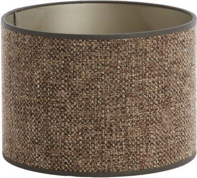 Light & Living Light&living Kap cilinder 25-25-18 cm SAVERNA donker bruin
