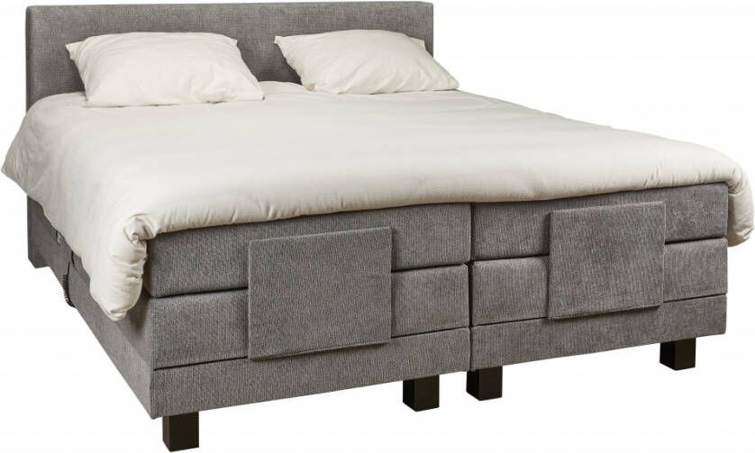 Woonexpress Boxspring Sevilla Stof Grijs 180 x 60 x 200 cm (BxHxD) - Foto 2
