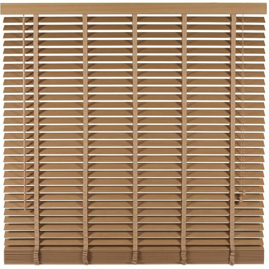 Woonexpress Houten Jaloezie Naturel 200 x 210 cm (BxH) Lamelbreedte: 5 cm met Bedieningskoord en Draaistang - Foto 2
