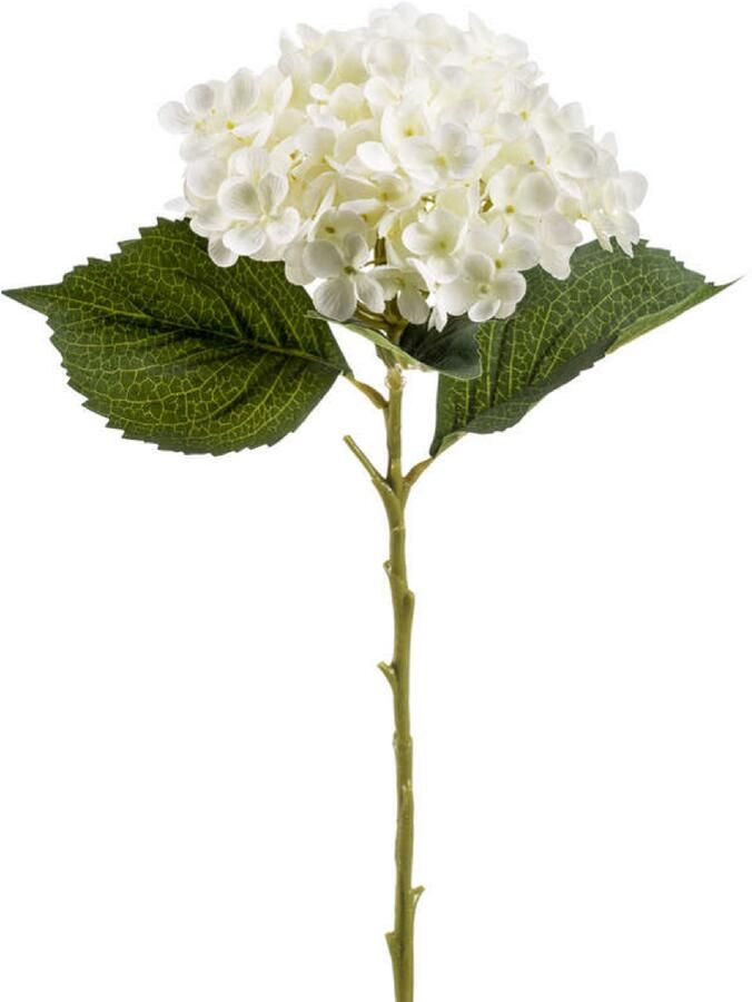 Emerald Kunstbloem hortensia tak Annabelle 52 cm creme Kunst zijdebloem Hydrangea Kunsttakken