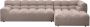Woood Allure Chaise Longue Bank Polyester Bruin Melange-79x324x165 - Thumbnail 2