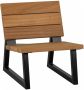 WOOOD Banco Outdoor Fauteuil Hout Metaal Nature 78x68x82 - Thumbnail 2