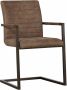 WOOOD Eetkamerstoel Bas Vrije schommelstoel gepolsterd breedte 54 cm metalen frame (set 2 stuks) - Thumbnail 3