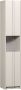 WOOOD Vitrinekast Basu Smalle Hoge kast 2 deuren 1 lade h 210 cm x b 40 cm - Thumbnail 3