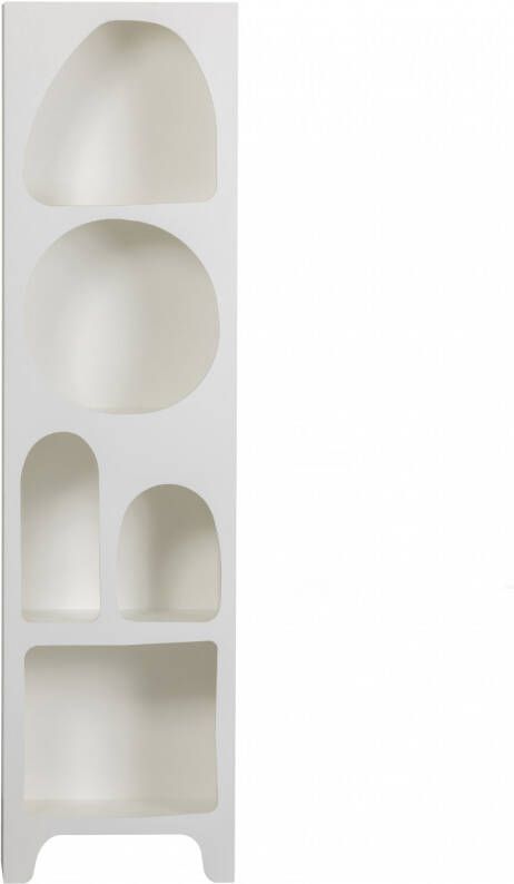 WOOOD | Caz Vakkenkast Smal Wit | Woonkamer kasten | Kast - Foto 7