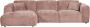 Cloud chaise longue links geweven chenille taupe - Thumbnail 2