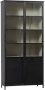 Woood 2-deurs vitrinekast XL Exhibit Metaal Zwart 200x99x44 cm - Thumbnail 2