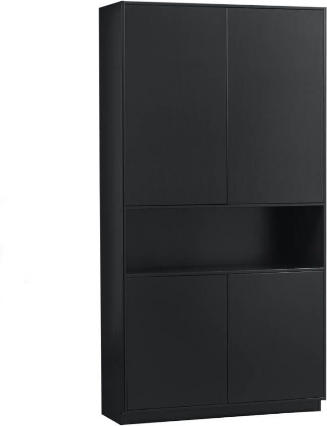 WOOOD Exclusive | Finca Opbergkast 110cm Zwart | Woonkamer meubels | BergkastKast - Foto 8