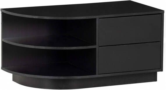 WOOOD Exclusive | Finca Tv Meubel Rond Links 78cm Grenen Zwart | Woonkamer meubels | Tv-dressoirTv-meubel - Foto 5