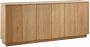 Woood Zuma dressoir Push-To-Open Eiken Transparant 85x22x45 - Thumbnail 2