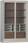 WOOOD Vitrinekast James met glas veel opbergruimte h 200 cm x b 125 cm - Thumbnail 3