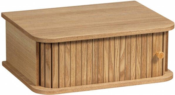 WOOOD | Jena hangend nachtkastje links rechts hout naturel | Slaapkamer meubels | Nachtkastje - Foto 3