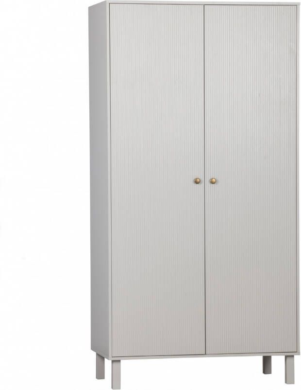 WOOOD | Madu garderobekast grenen wolkengrijs | Slaapkamerkasten | Linnenkast - Foto 12