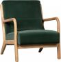 WOOOD Mark Fauteuil Fluweel Flesgroen 75x67x82 - Thumbnail 3