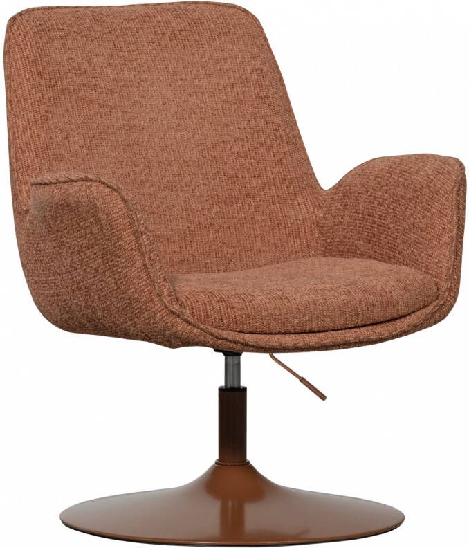 WOOOD | Marten in hoogte verstelbare fauteuil oranje | Zitmeubels woonkamer | Draaifauteuil - Foto 4