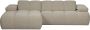 Woood Mojo Chaise Longue Bank Links Bouclé Beige Melange - Thumbnail 3
