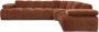 Woood Mojo Hoekbank Rechts Ribstof Roest Bruin 74x310x230 - Thumbnail 3