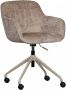 Woood Morros Bureaustoel Polyester Taupe 88x57x60 - Thumbnail 2