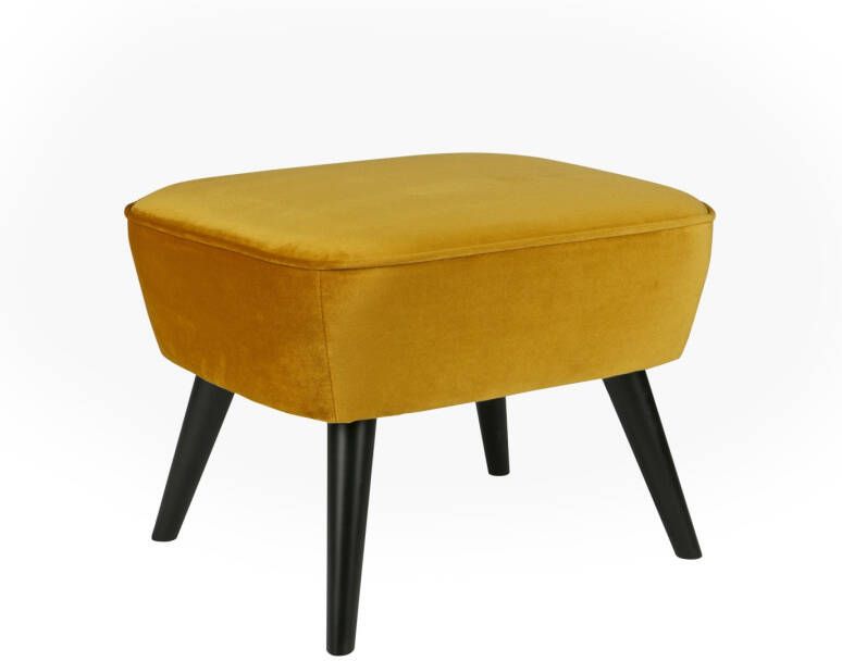 WOOOD Hocker Sara met veloursstof bekleed rechthoekige vorm h 41 cm x b 56 cm - Foto 5