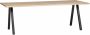 WOOOD Tablo Boomstam Tafel Incl. 2-standen Poot Eiken Metaal 75x199x90 - Thumbnail 2