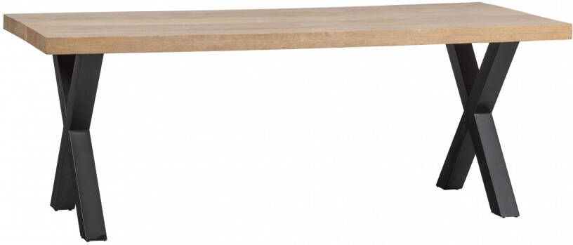 WOOOD Tablo Tafel met Alkmaar Poot Mango Metaal 75x180x90 - Foto 6