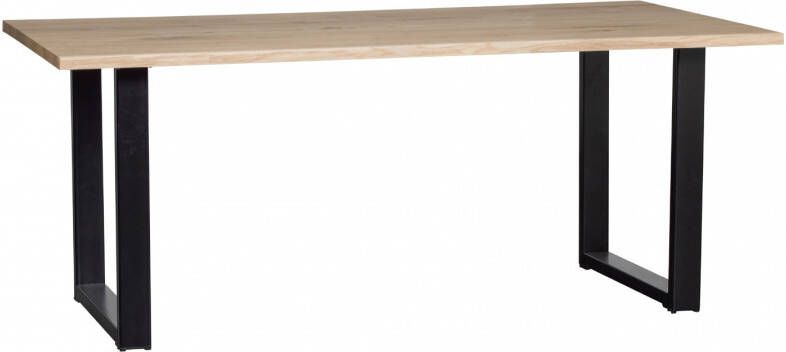 WOOOD | Combi-Eettafel: boomstam eiken 180x90&u-poot | Eettafels | Eettafel - Foto 4