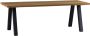 WOOOD Tablo Outdoor Eettafel Met A-Poot Hout Metaal Naturel 75x210x81 - Thumbnail 2