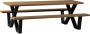 WOOOD Tablo Picknicktafel Met X-poot Buiten Tablo Naturel 75x206x145 - Thumbnail 3