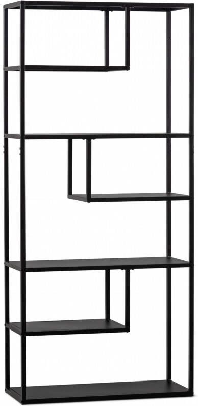 WOOOD | Teun Vakkenkast Zwart 85cm | Woonkamer meubels | KastWandkast - Foto 4