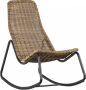 WOOOD Schommelstoel Buiten Tom Rattan Naturel 97x51x95 - Thumbnail 3