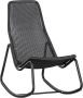 WOOOD Schommelstoel Buiten Tom Rattan Zwart 97x51x95 - Thumbnail 3