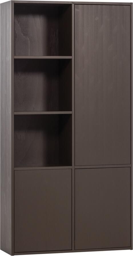 WOOOD Opbergkast Meggy Rechts 215 x 108 Middenbruin
