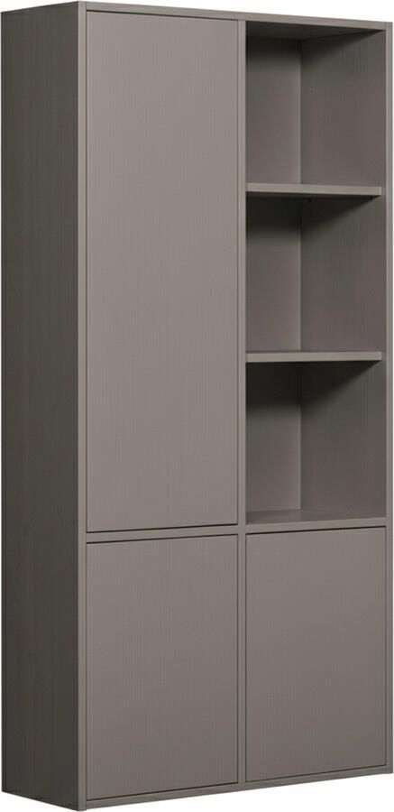 WOOOD Opbergkast Merel 200 x 100cm Warm Grijs - Foto 5